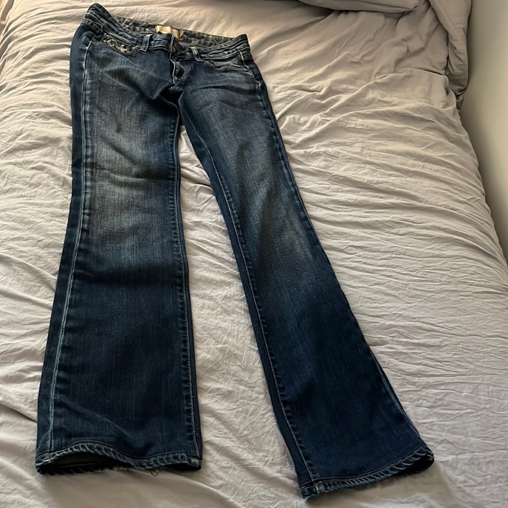 Paige size 25 dark wash straight leg jeans